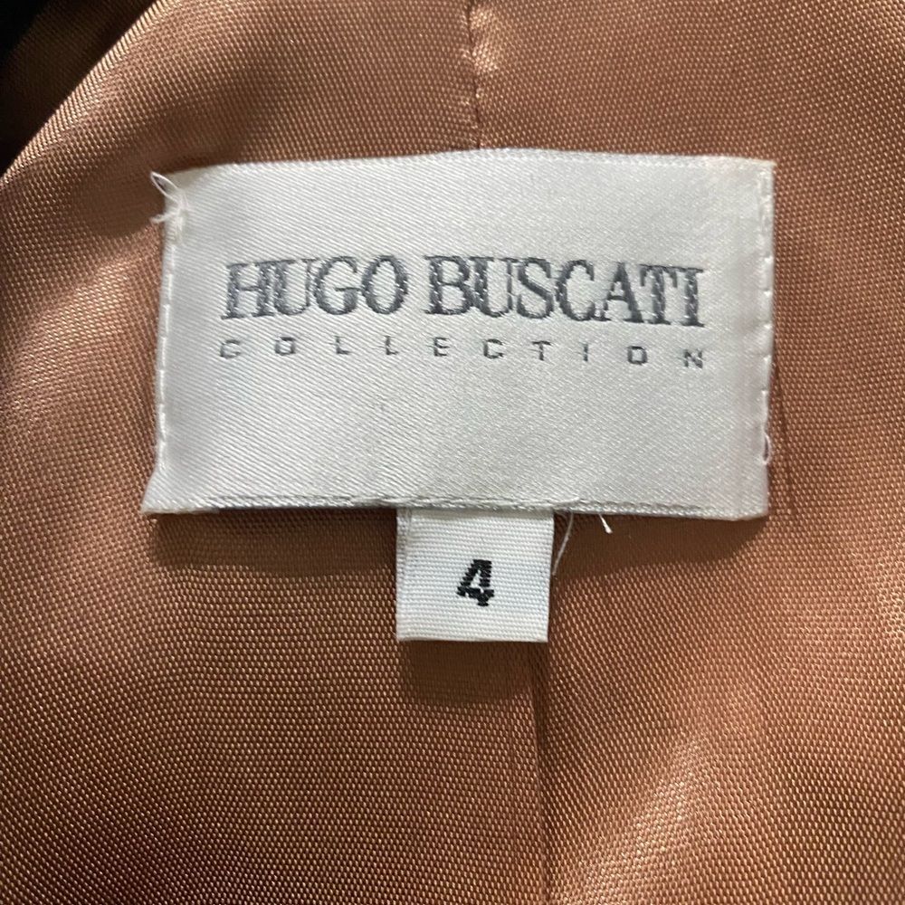 100% Wool Hugo Buscati Vintage double breasted Jacket Size 4 - Picture 7 of 8